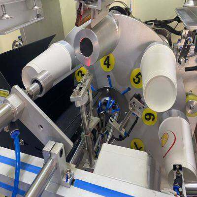 Fully Automatic Curved Serigraphy Printer Plastic Paper Cup Printing Multicolor Screen Printing Machine photo-3