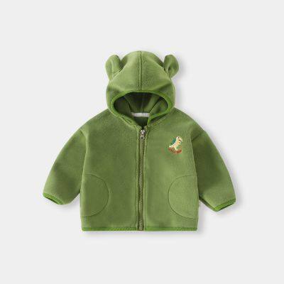 Children's Fleece Jacket Baby Newborn Coat Kids Warm Clothes Hoodie photo-5