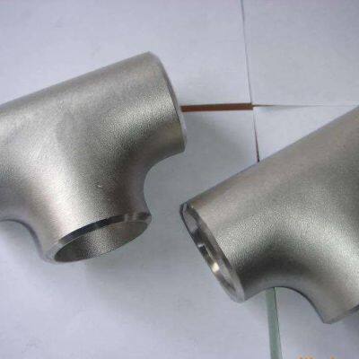 ASME SS304 / SS316L B16.9 Stainless Steel Equal Tee S32205 1/2