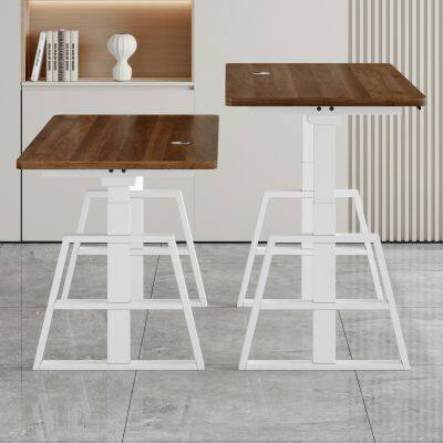 Standing Desk - Adjustable Hand Lift Table Frame for Office Furniture & Living Room - Linear Actuator for Enhanced Ergonomics and Productivity