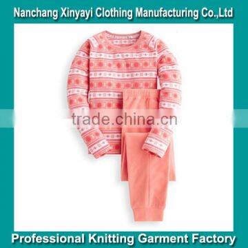 2014 Woman household printing striped warm fleece Pajamas