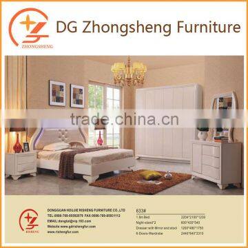 High grade Classicial wooden Hotel bedroom furniture set