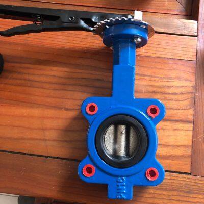 DN150 Soft Seated ANSI/DIN/JIS Cast Ductile Iron Lug Butterfly Valve Carbon Steel Wafer Butterfly Valve photo-5