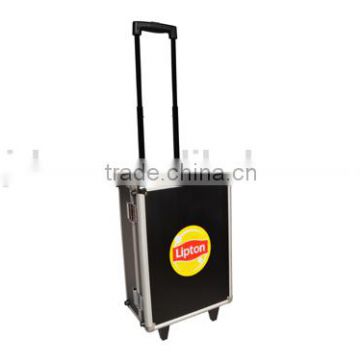 Custom Black Aluminum Carrying Trolley Case Luggage