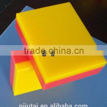 Wear Resistant Yellow With Red Bicolor UHMWPE Sheet photo-3