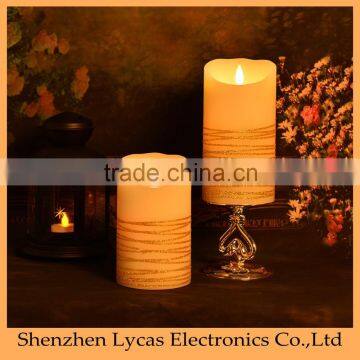 Delicate Paraffin Wax moving flame led Candles