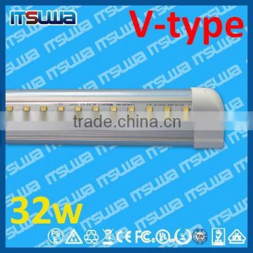 LED cooler light 5 feet LED fluorescent light, Emerald capacitor, Direct Replacement, v shape 32w