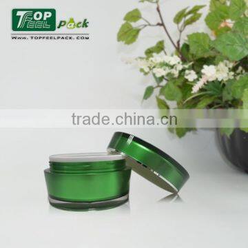 15g 30g 50g Crystal Blue Plastic Screw Cap Jar for Cosmetic Cream Bottle