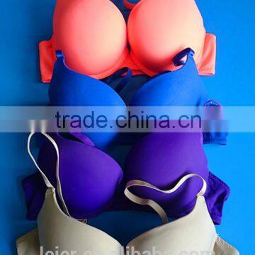 fashion extreme push-up bra candy color underwear