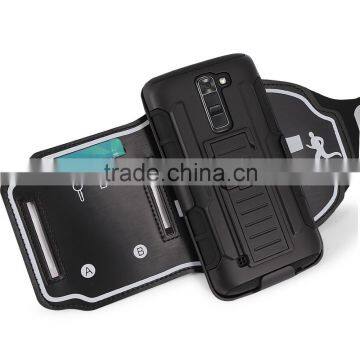 Sweatproof and Detachable Sports Armband,key and Credit Card Holder Dual Layers Protective for LG K7 photo-4