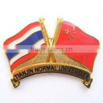 Virous design flag button badge