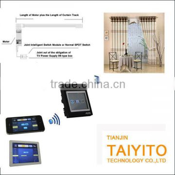 Taiyito electric curtain , motorized curtain track , remote control curtain for smart home