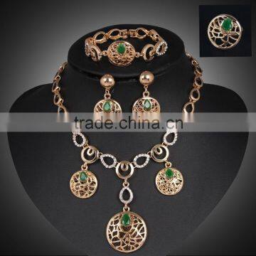 Fancy Design Silver And Gold Plated Jewelry Set For Party,Light Weight Gold Necklace Set African Gold Plating Jewelry Set photo-2