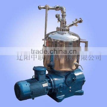 DRY530 three phase manual discharge high efficiency disc stack solid liquid centrfugal separator machine