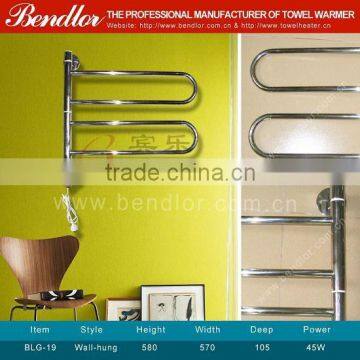Swivel High Quality Electric Heated Towel Warmer, Heated towel rail, Electric heated towel rack radiator (BLG-19)