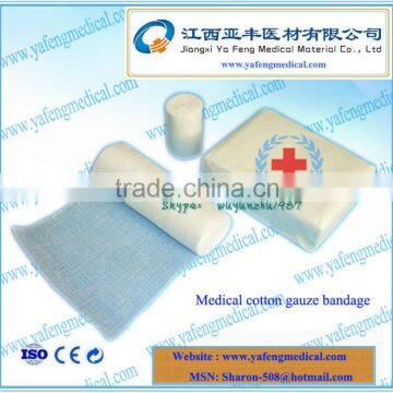 CE approved absorbent cotton bandage for hospital usage