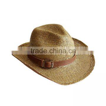Metallic Paper Straw Cowboy Hat