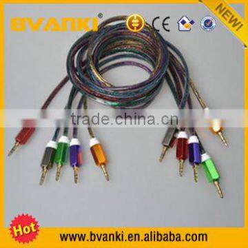 Cheap Transparent Crystal Audio Cable For Aux Stereo Cable,3.5mm Aux Cable / Audio Cable / Video Cable With Hexangular Design photo-4