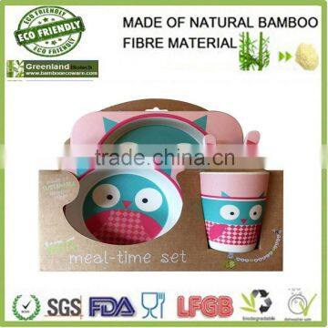 2015 hot selling natural melamine dinner set bamboo fibre kids dinner set                        
                                                Quality Choice