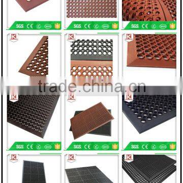 Satisfied drainage rubber mat &rubber matting rolls