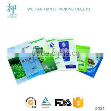 snack food flat bottom plastic packaging pouch customized side gusset bag