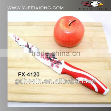 Hot sell!! flower painting kitchen knife