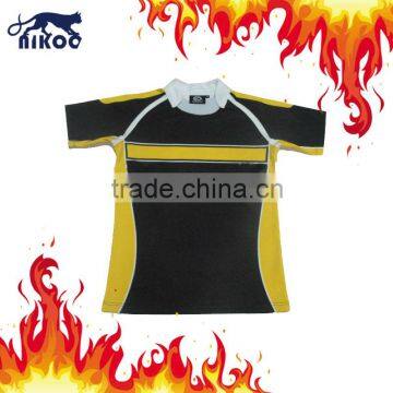 High tech custom made sublimated rugby top,top 14 rugby jerseys,blank rugby jersey