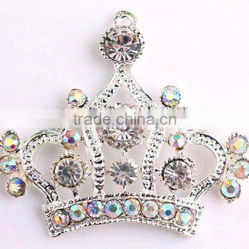 2016 Newest Large Fashion Rhinestone Crown Cartoon Pendants For Kids Jewelry Making!