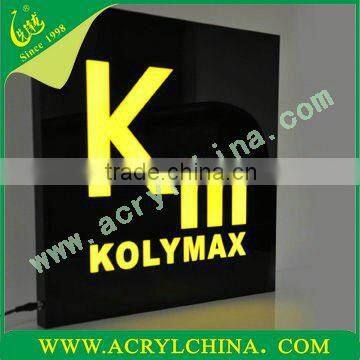 2013 acrylic LED sign display stand sign display plate