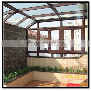 Prefabricated Glass Solarium attached to House,Solarium Glass Panels for Sale