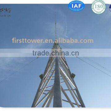 Tower factory Triangular Guyed mast communication tower