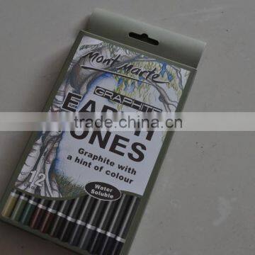 Mont Marte Earth Tones Graphite Pencils 12pce photo-2