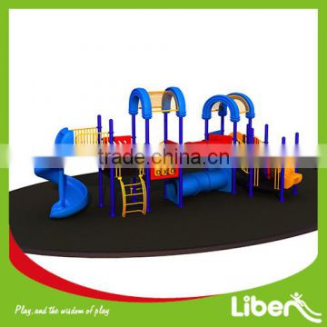 Outdoor&Indoor Playground Amusement Park Equipment,CE Certificated Children's Kindergarten Plastic Slide Toys LE.JD.063