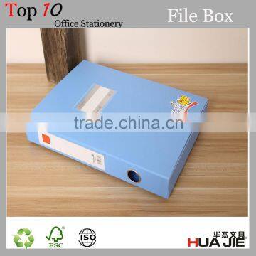 A4 PP poly file box with name card holder