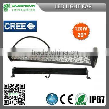 Spot,Flood and Trapezoidal/Combination 120W LED light bar for top of the 4x4 offroad & vehicles