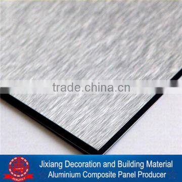 Brushed unbroken aluminum composite panel facade materials