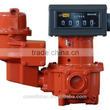 Cowell 2" 50mm digital PD rotary vane fuel flow meter with printer