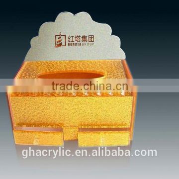 Contemporary design high quality tissue box with cover,customized acrylic tissue box cover