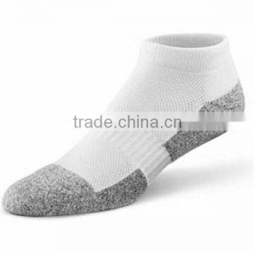 Unisex blac&white custom ankle diabetic heel protection socks