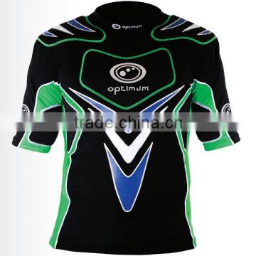 EVA shoulder padding men's protection rugby tops