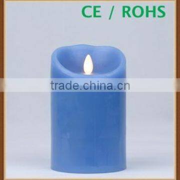 Blue Dancing Flame Wick led candles with scent