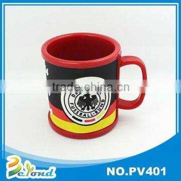 Hot sale gift colorful pvc milk cup