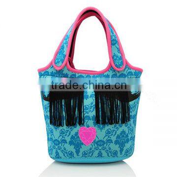 Plain neoprene tote bag for shopping wholesale manufacture