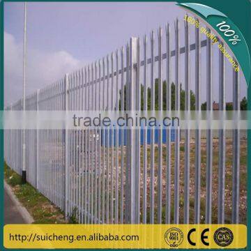 hot dipped galvanized steel palisade fence/palisade fencing for sale(Guangzhou Factory)