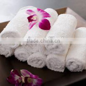 32s Luxrury Cotton Soft White Bath Towel For Hotel / Home