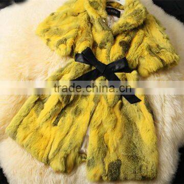 2016 popular Europe style hign quality faux fur coat