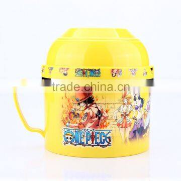 preschool portable and colorful three layer lunch box