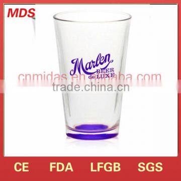 Customized fashion design drinking glass with handmade