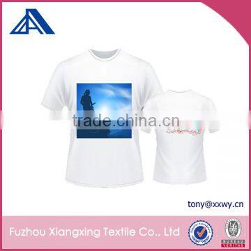 High Quality White Polyester Custom Bicycle Club Women Printed tshirts