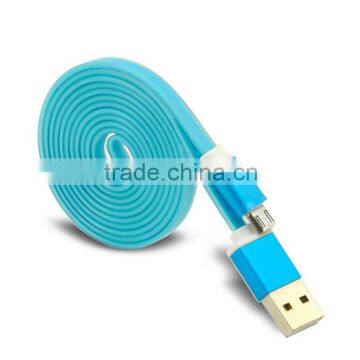 Hot sold Candy noodle Micro usb cable for samsung Android